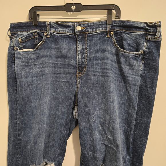 Torrid Feel The Fit Wide Leg Jeans 22S Dark Wash Vintage Stretch Plus - Picture 5 of 7